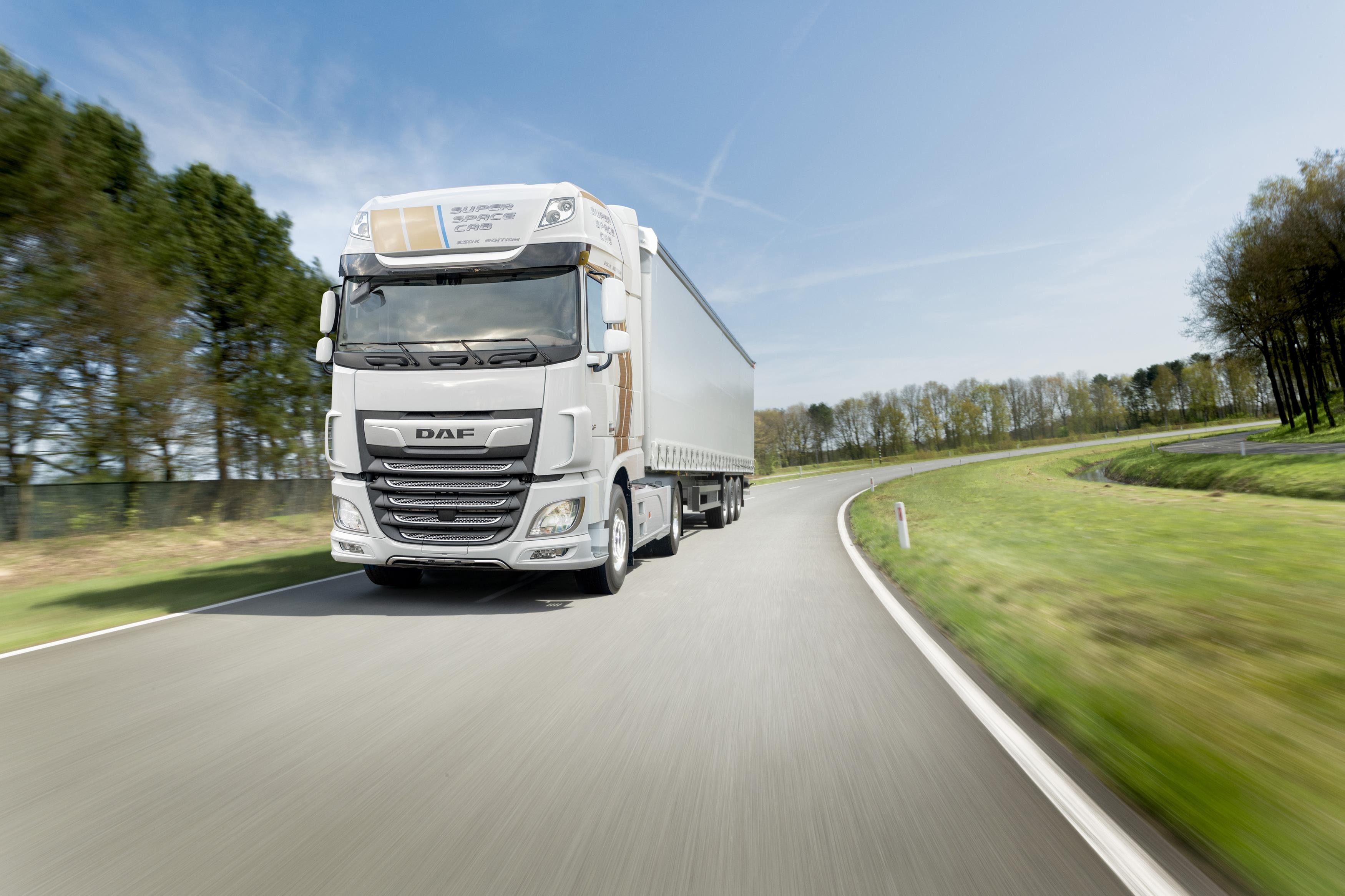 DAF празднует выпуск 250 000-й кабины Super Space Cab и предлагает специальную юбилейную серию автомобилей